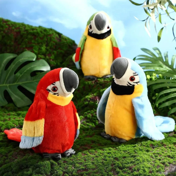 Talking & Music-Playing Parrot Plush Toy