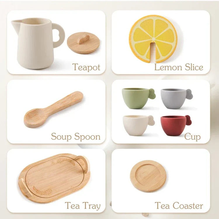 Children’s Pretend Afternoon Tea Set With Tray