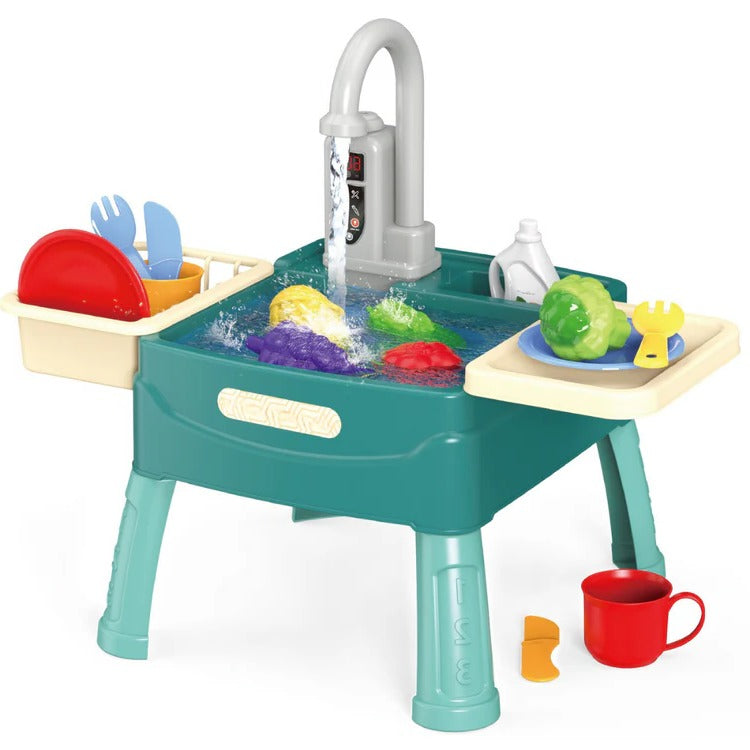 Children’s Play Kitchen with Flowing Water Feature
