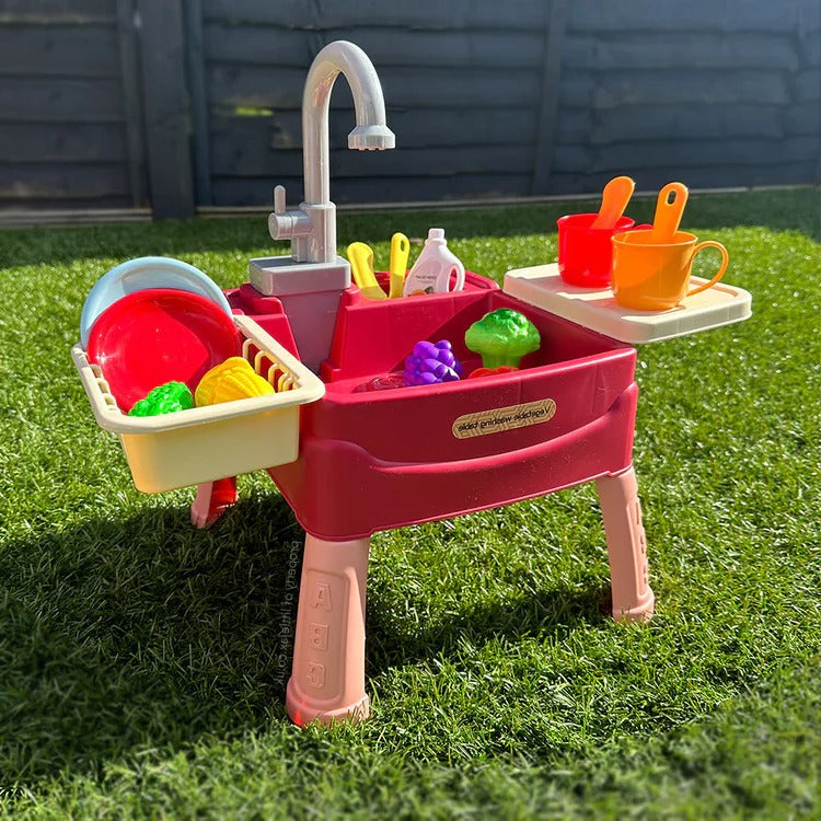 Children’s Play Kitchen with Flowing Water Feature