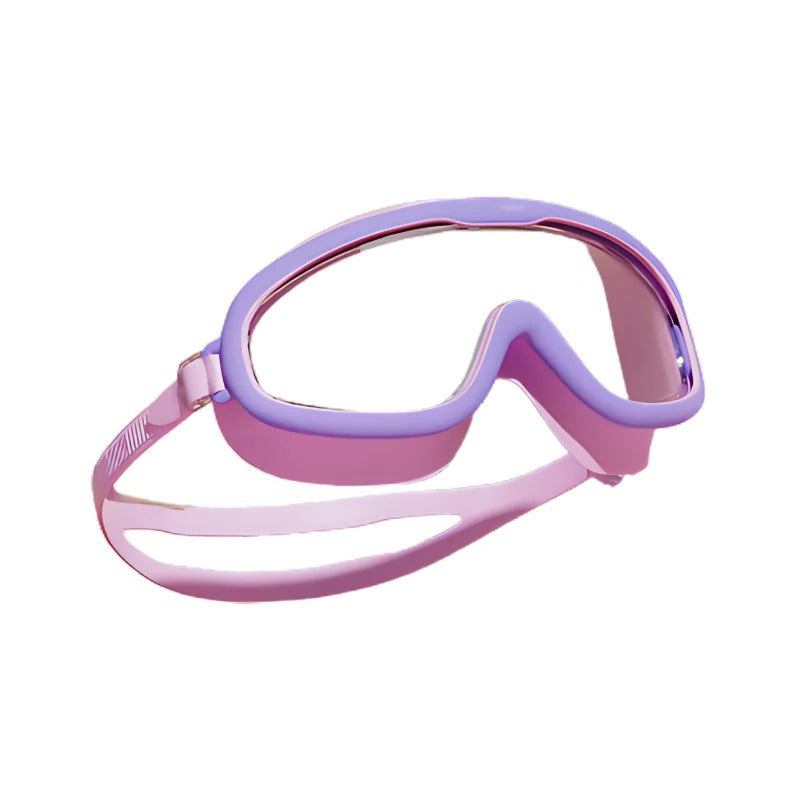 Kids Swim Goggles with Anti-Fog Lenses and Wide View