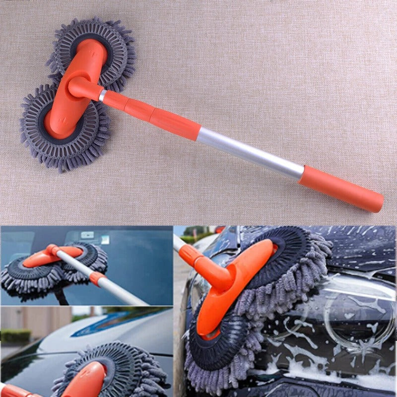 Car Wash Brush with Rotating Head