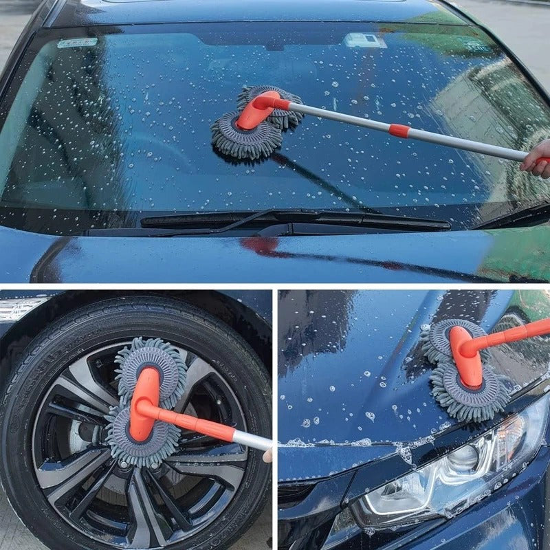 Car Wash Brush with Rotating Head
