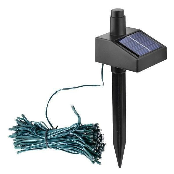 17-Meter String of 100 Led Solar-Powered