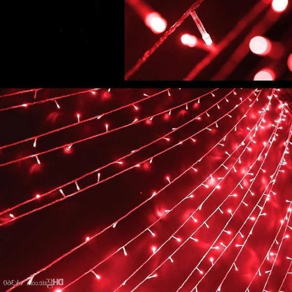 17-Meter String of 100 Led Solar-Powered