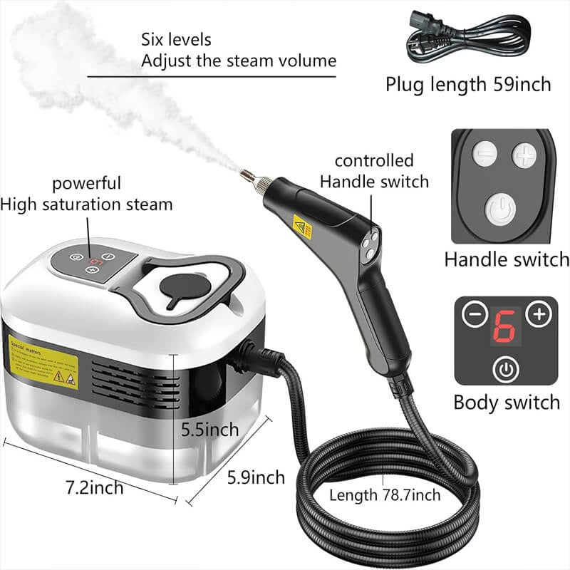 2500W High Pressure Steam Cleaner with