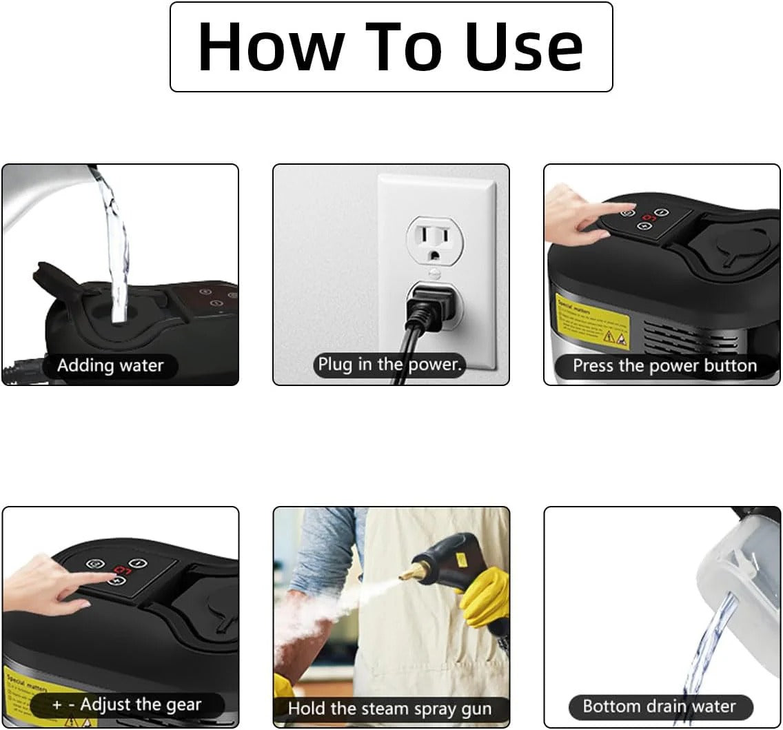2500W High Pressure Steam Cleaner with