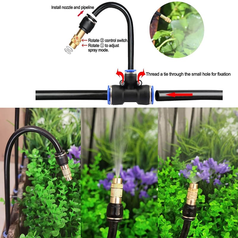 Drip Irrigation Kit with 360 degree