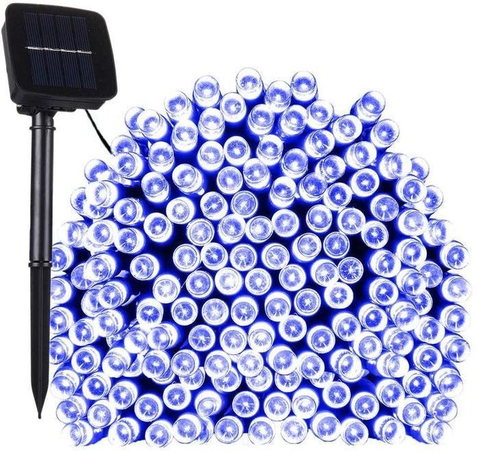 17-Meter String of 100 Led Solar-Powered