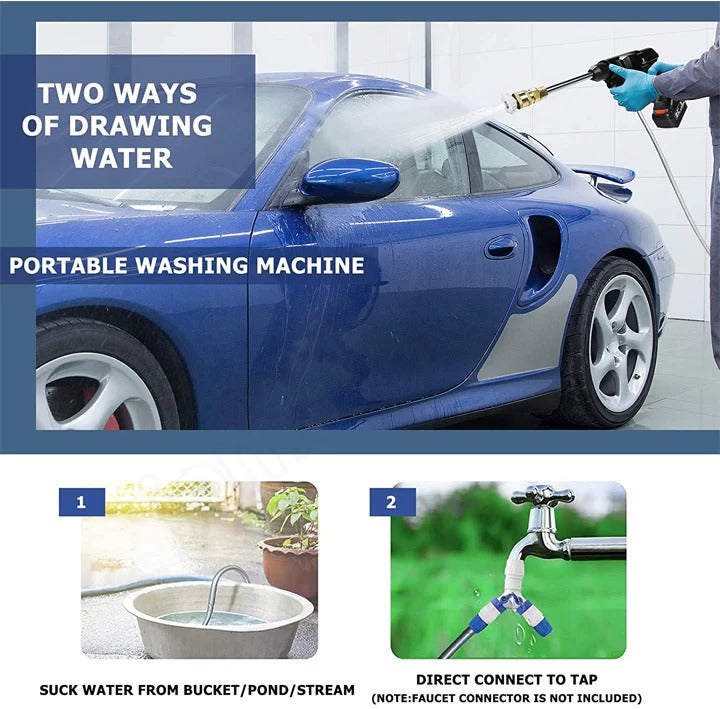 Cordless High Pressure Washer with 2