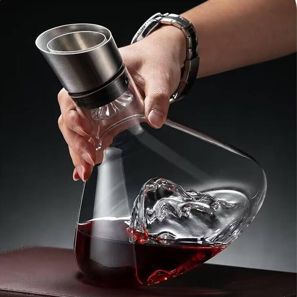 Crystal Glass Wine Decanter Aerator Carafe