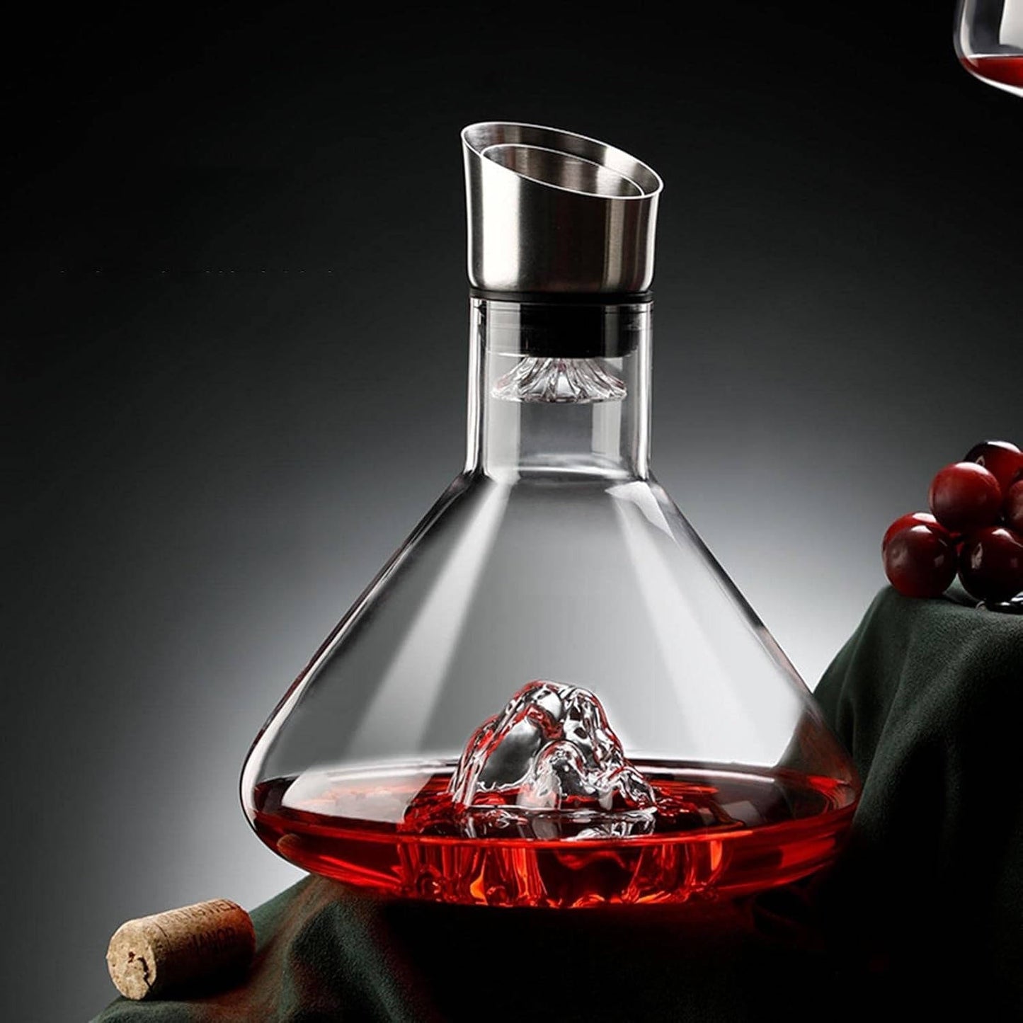 Crystal Glass Wine Decanter Aerator Carafe