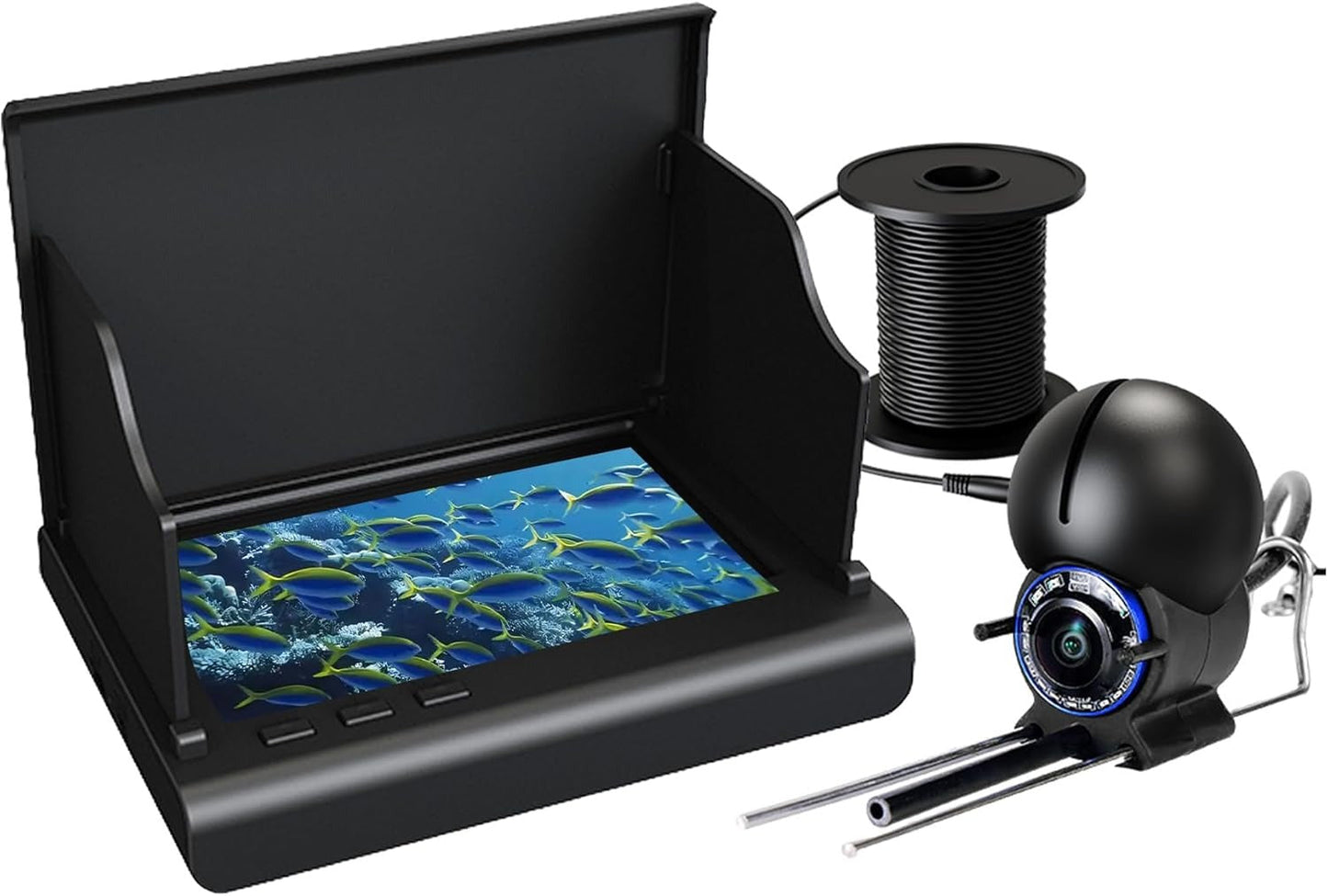Portable Fish Finder Underwater Fishing Camera with 4.3 inch LCD Monitor