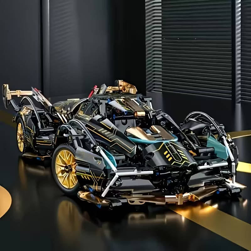 1690 Piece V12 Model Car Building Block Set
