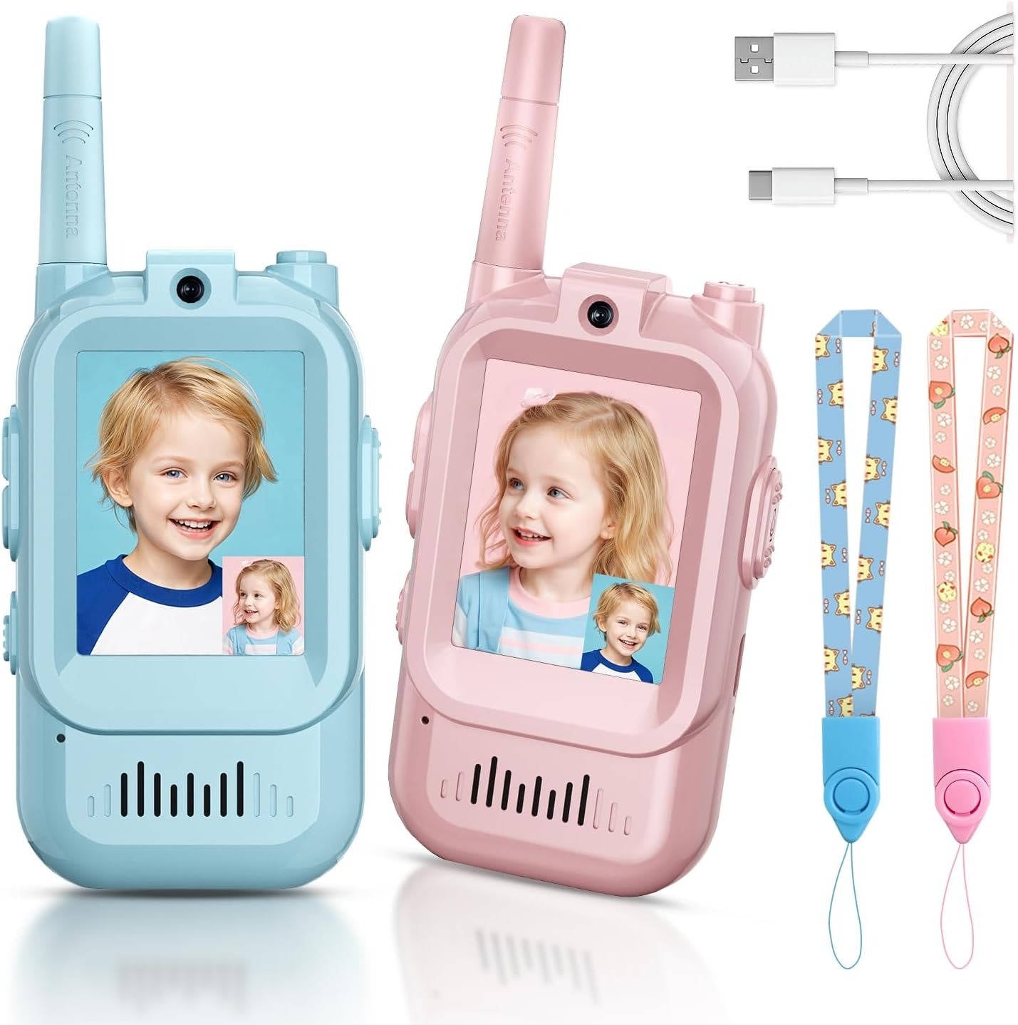 Kids Walkie Talkies Video Voice & Chat 2 Set