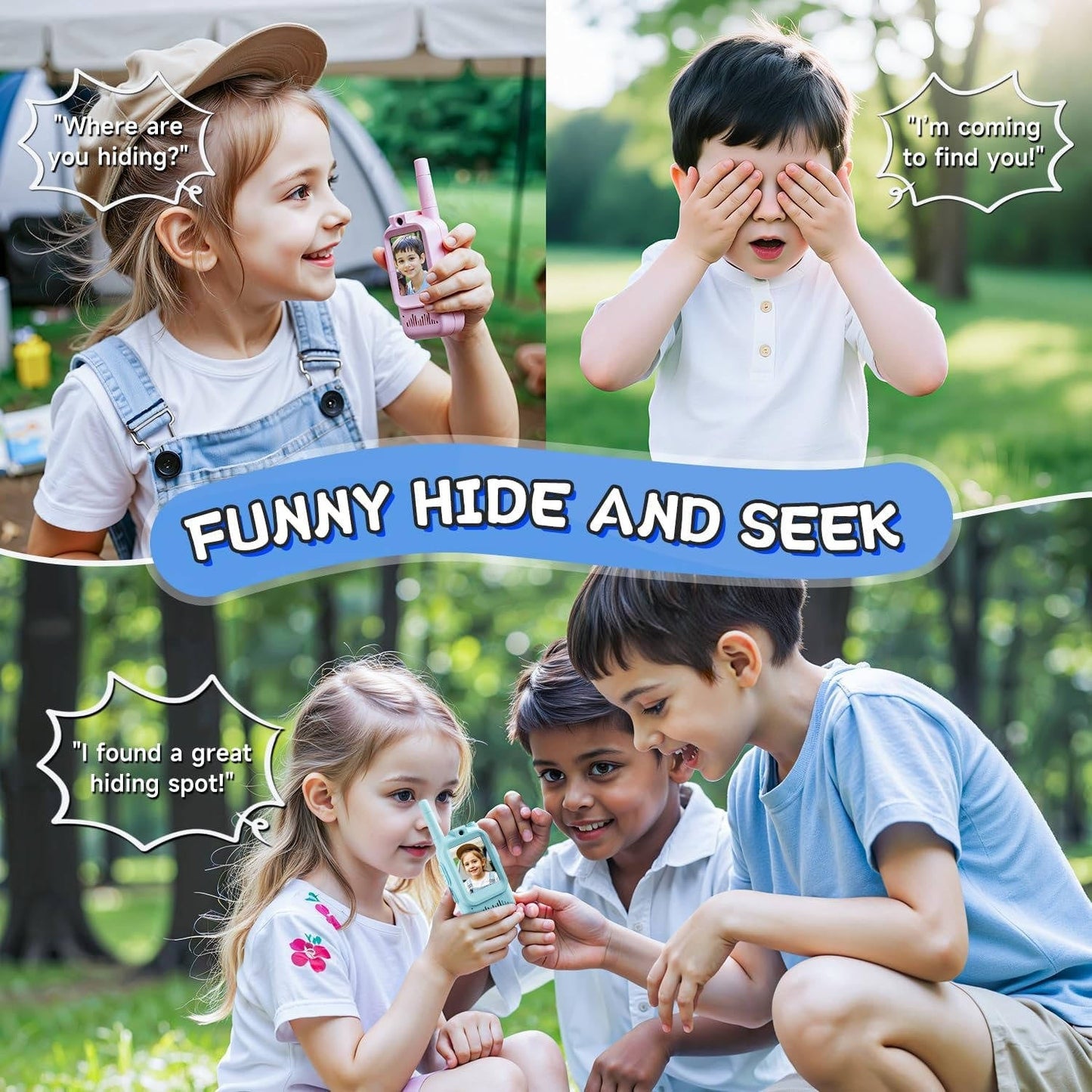 Kids Walkie Talkies Video Voice & Chat 2 Set