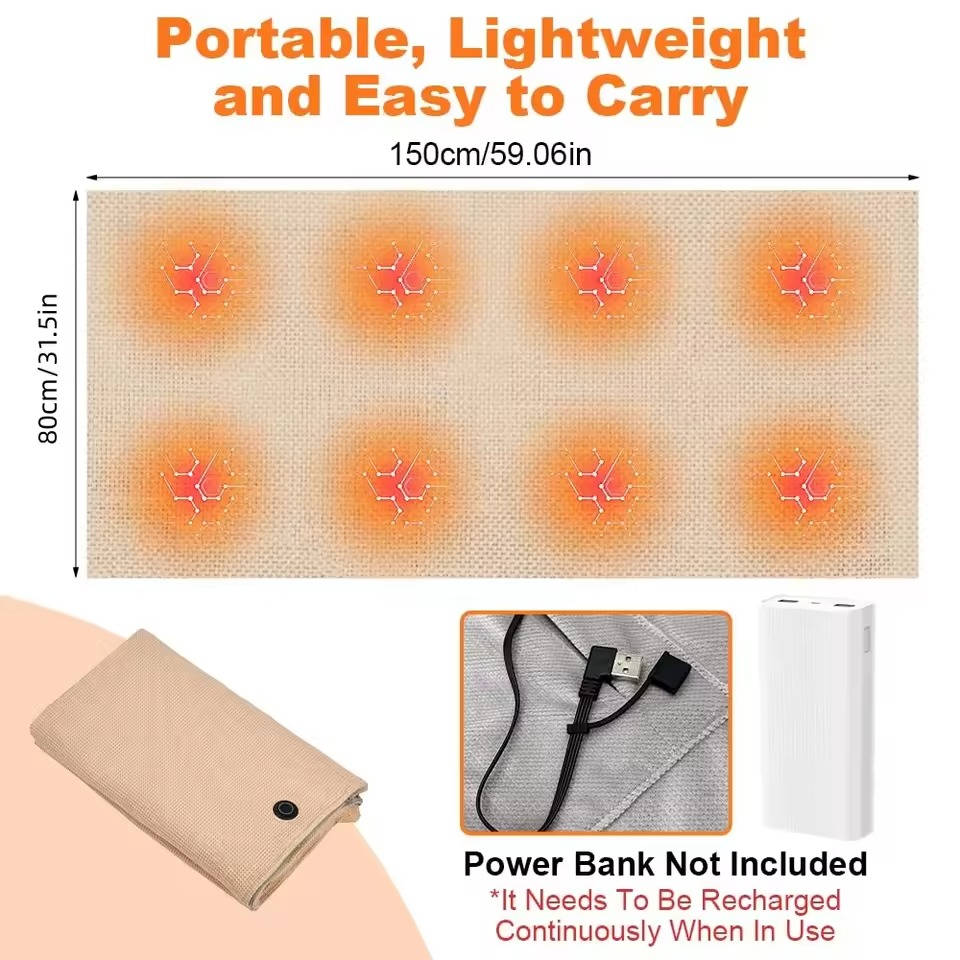 Portable Heated Shawl Blanket