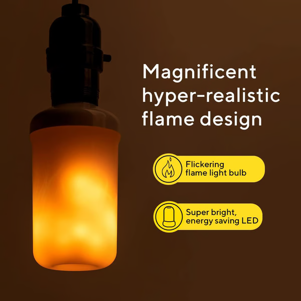 LED Flame Effect Light Bulb