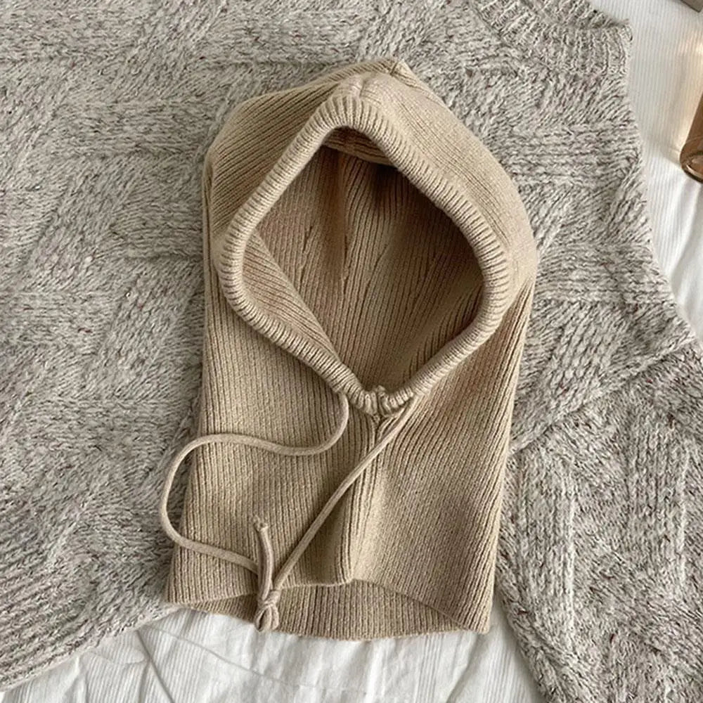Knitted Hooded Balaclava Hat Neck Warmer