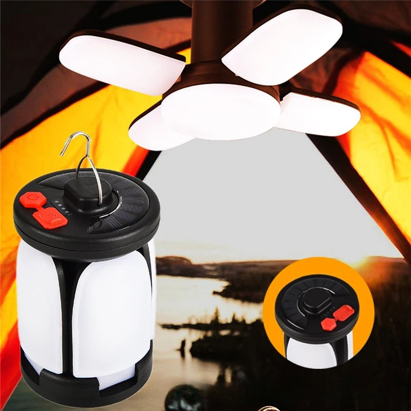 Solar USB Folding Leaf Camping Lantern