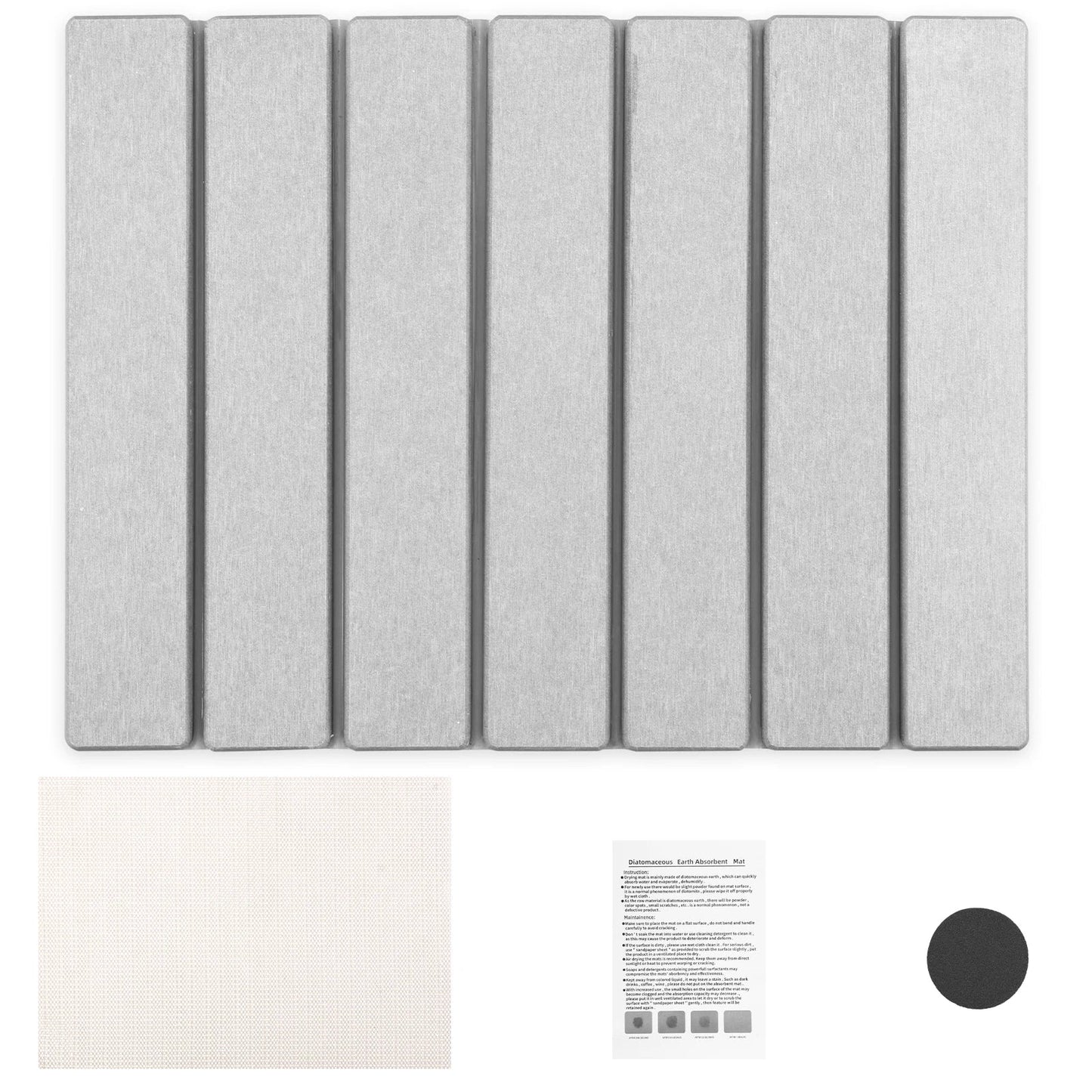 Foldable Diatomite Stone Dish Drying Mat