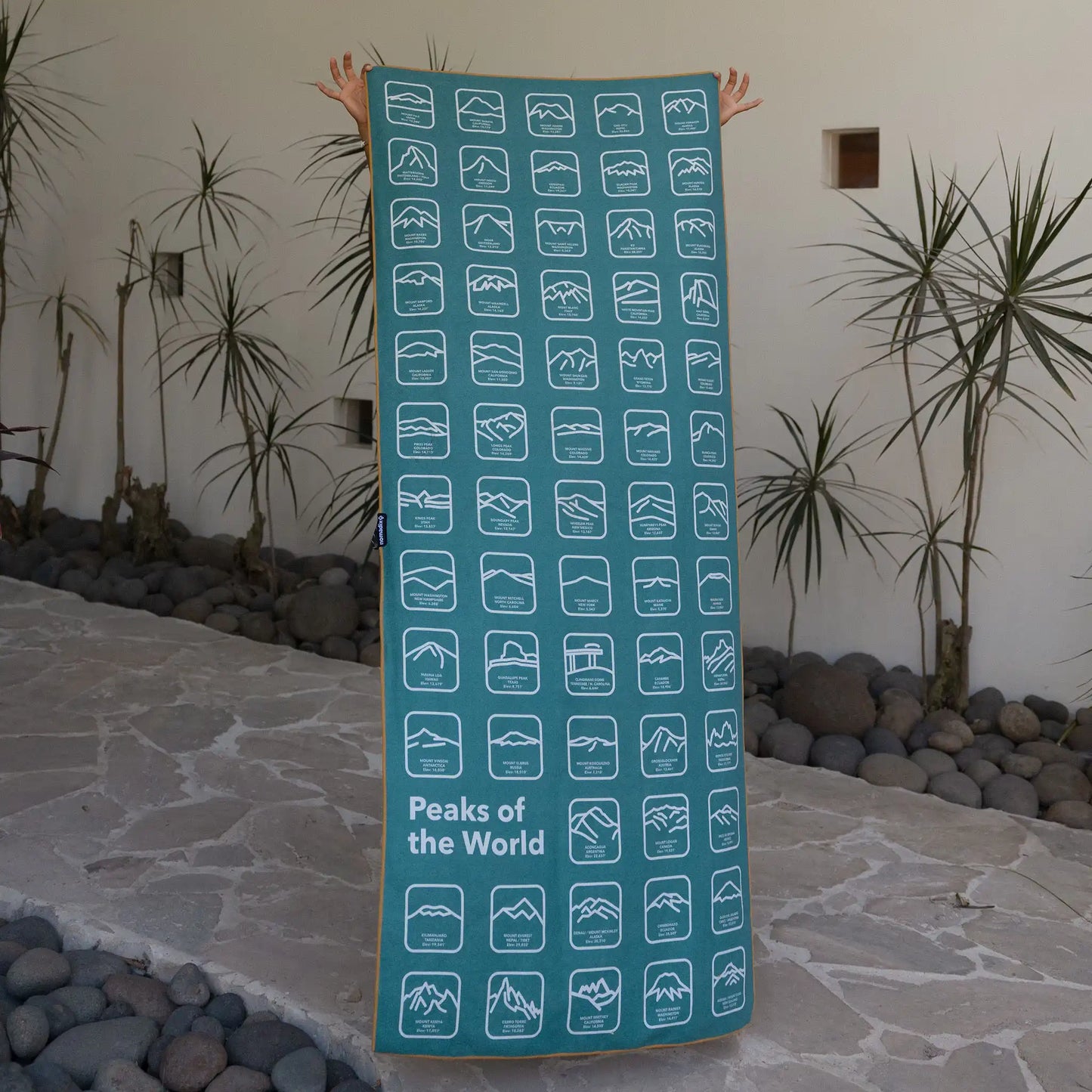 Original Towel: Peaks of the World Teal Ocean