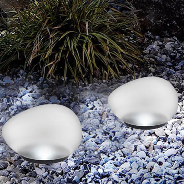 Solar Pebble ABS Sandblasted LED Outdoor