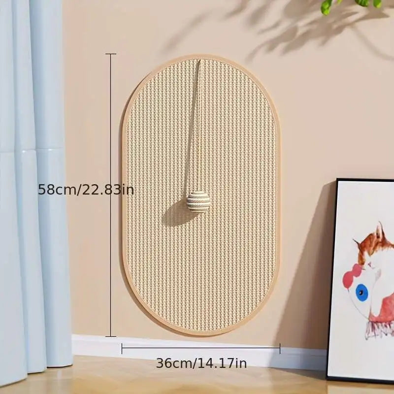 Sisal 3 in 1 Wall Mounted Cat Scratch Pad