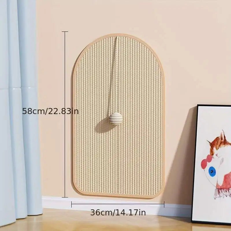 Sisal 3 in 1 Wall Mounted Cat Scratch Pad